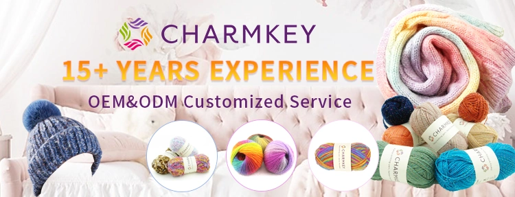 Charmkey Soft 100% Polyester Velvet Chenille Yarn for Knitting Baby Bernat Blankets