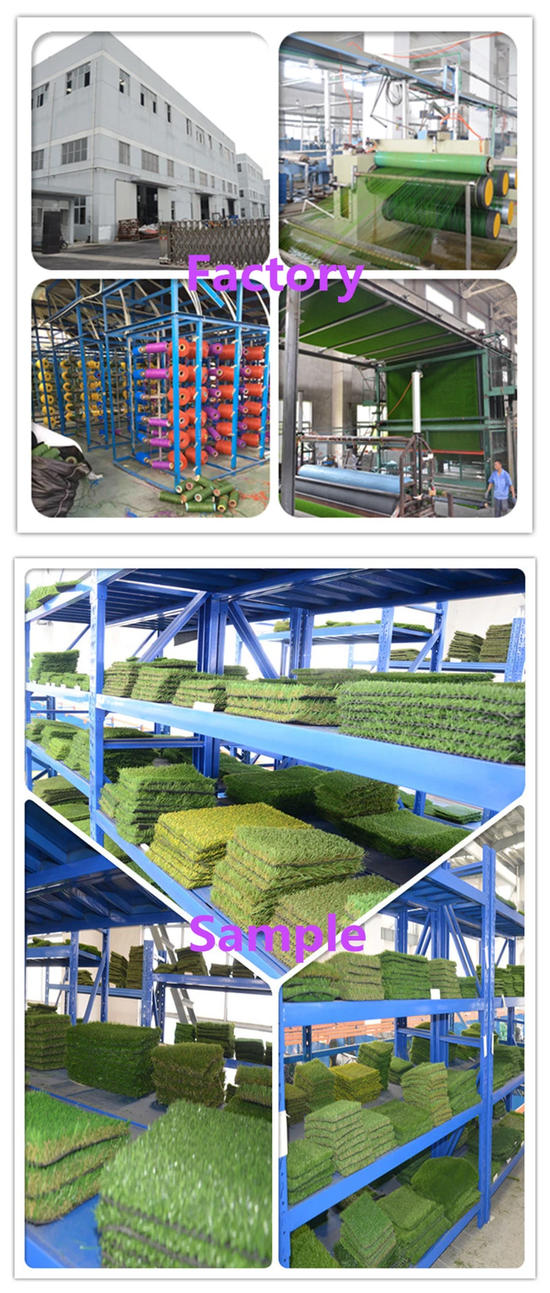 Flat Yarn Shape with UV Protection of Artificial Grass (SUNQ-HY00130)