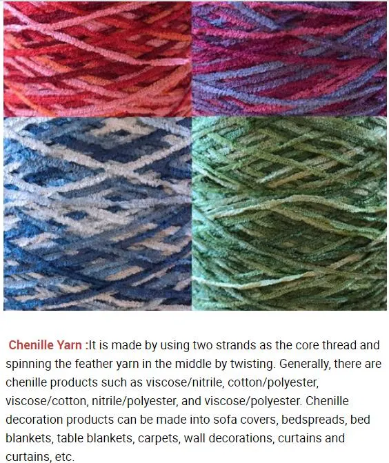 China Wholesale Super Soft Chunky Chenille Blanket Yarn for Hand Knitting